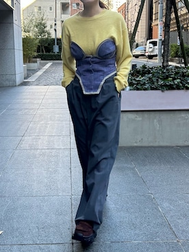 「アイテム（その他トップス）」を使った、mihoさん（レディース・156cm）の冬コーディネート