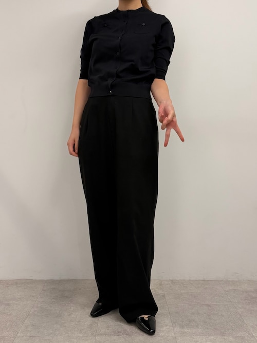 CABaN（キャバン） カーディガン ファインポリエステル ハーフスリーブ