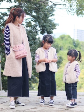 YUIさん（キッズ・120cm）の冬コーディネート