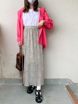 「frames RAY CASSIN（フレームスレイカズン）のアイテム（バッグ）」を使った、YUIさん（レディース・162cm）の春コーディネート