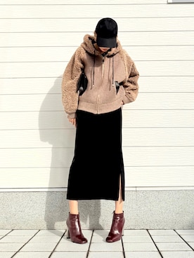 「CELINE（セリーヌ）のアイテム（ブーツ）」を使った、yuriさん（レディース・155cm）の秋コーディネート