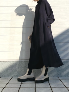 「Casselini（キャセリーニ）のアイテム（ブーツ）」を使った、yuriさん（レディース・155cm）の秋コーディネート
