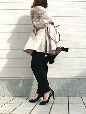 「Q（キュー）のアイテム（その他アウター）」を使った、yuriさん（レディース・155cm）の冬コーディネート