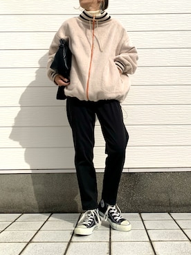 「Q（キュー）のアイテム（その他アウター）」を使った、yuriさん（レディース・155cm）の秋コーディネート