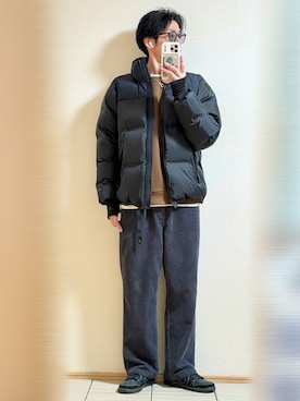 「Ray-Ban（レイバン）のアイテム」を使った、Sammyサミーさん（メンズ・177cm）の冬コーディネート