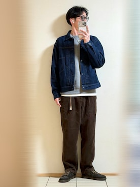 「Ray-Ban（レイバン）のRay-Ban/レイバン サングラス HIGHSTREET 紫外線対策 UV対策 20RB4258F-60187（サングラス、ブラック系）」を使った、Sammyサミーさん（メンズ・177cm）の春コーディネート