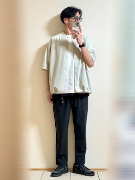 「アイテム（ブルゾン）」を使った、Sammyサミーさん（メンズ・177cm）の夏コーディネート