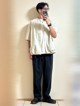 「アイテム（サングラス）」を使った、Sammyサミーさん（メンズ・177cm）の秋コーディネート