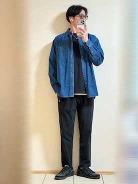 「NIKE（ナイキ）のアイテム（シューズ）」を使った、Sammyサミーさん（メンズ・177cm）の春コーディネート