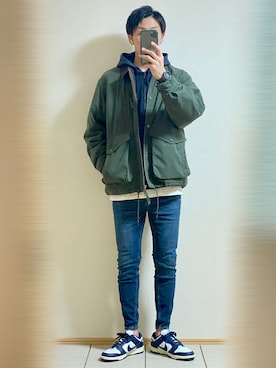 「アイテム（ブルゾン）」を使った、Sammyサミーさん（メンズ・177cm・40代）の秋コーディネート