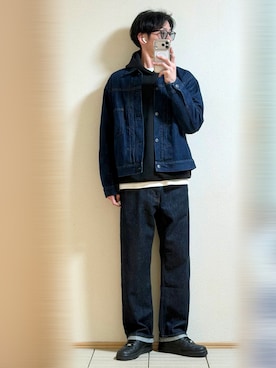 「Ray-Ban（レイバン）のRay-Ban/レイバン サングラス HIGHSTREET 紫外線対策 UV対策 20RB4258F-60187（サングラス、ブラック系）」を使った、Sammyサミーさん（メンズ・177cm）の春コーディネート