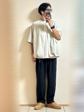 「アイテム（ブルゾン）」を使った、Sammyサミーさん（メンズ・177cm）の夏コーディネート
