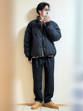 「アイテム（シューズ）」を使った、Sammyサミーさん（メンズ・177cm）の冬コーディネート