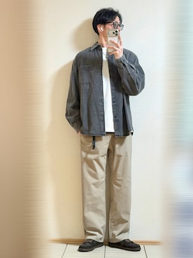 「GLOBAL WORK（グローバルワーク）のアイテム（スウェット）」を使った、Sammyサミーさん（メンズ・177cm）の春コーディネート