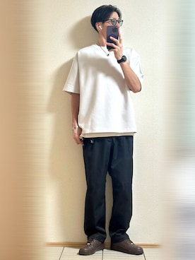 「アイテム（バングル/リストバンド）」を使った、Sammyサミーさん（メンズ・177cm）の夏コーディネート