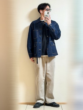 「Gramicci（グラミチ）のアイテム」を使った、Sammyサミーさん（メンズ・177cm）の秋コーディネート