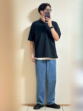 「NANO universe（ナノユニバース）のアイテム」を使った、Sammyサミーさん（メンズ・177cm）の夏コーディネート