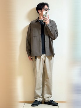 「アイテム（サングラス）」を使った、Sammyサミーさん（メンズ・177cm）の冬コーディネート