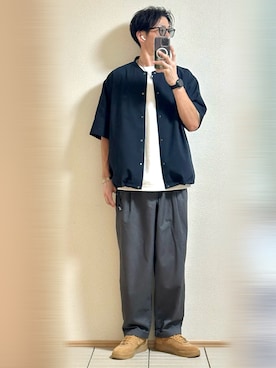 「アイテム（バングル/リストバンド）」を使った、Sammyサミーさん（メンズ・177cm）の秋コーディネート