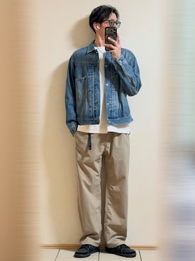 「Ray-Ban（レイバン）のアイテム」を使った、Sammyサミーさん（メンズ・177cm）の秋コーディネート