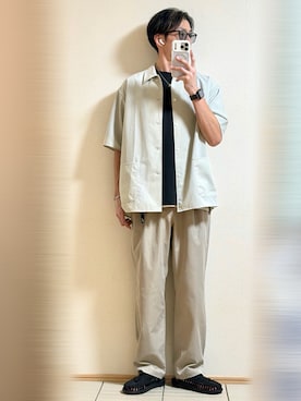 「URBAN RESEARCH DOORS（アーバンリサーチドアーズ）のアイテム（Tシャツ/カットソー）」を使った、Sammyサミーさん（メンズ・177cm）の秋コーディネート