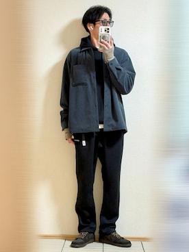 「モノトーン」｜Sammyサミーさん（メンズ・177cm）の冬コーディネート