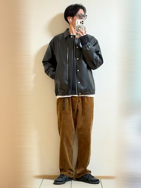 「アイテム（Tシャツ/カットソー）」を使った、Sammyサミーさん（メンズ・177cm）の秋コーディネート