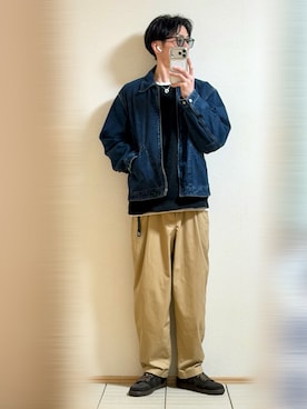 「GLOBAL WORK（グローバルワーク）のアイテム（トップス）」を使った、Sammyサミーさん（メンズ・177cm）の春コーディネート