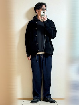 「アイテム（手袋）」を使った、Sammyサミーさん（メンズ・177cm）の冬コーディネート