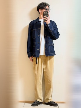 「アイテム（腕時計、ブラック系）」を使った、Sammyサミーさん（メンズ・177cm）の秋コーディネート