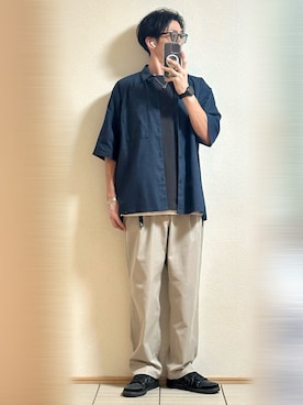 「アイテム（バングル/リストバンド）」を使った、Sammyサミーさん（メンズ・177cm）の秋コーディネート