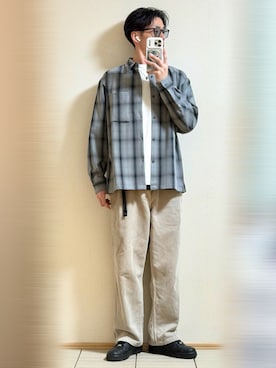 「アイテム（サングラス）」を使った、Sammyサミーさん（メンズ・177cm）の秋コーディネート