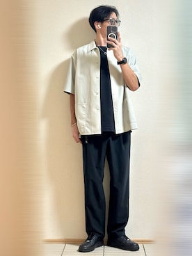「アイテム（サングラス）」を使った、Sammyサミーさん（メンズ・177cm）の秋コーディネート