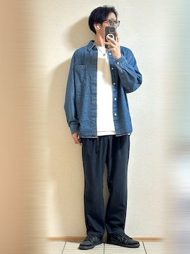 「アイテム（サングラス）」を使った、Sammyサミーさん（メンズ・177cm）の秋コーディネート