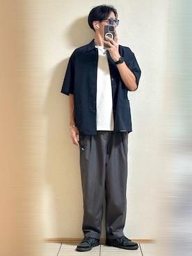「アイテム（バングル/リストバンド）」を使った、Sammyサミーさん（メンズ・177cm）の夏コーディネート