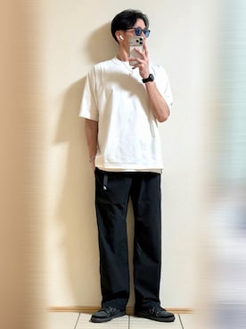 「Ray-Ban（レイバン）のアイテム」を使った、Sammyサミーさん（メンズ・177cm）の夏コーディネート