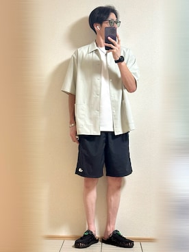 「アイテム（バングル/リストバンド）」を使った、Sammyサミーさん（メンズ・177cm）の夏コーディネート