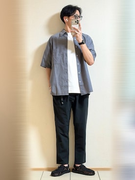 「KEEN（キーン）のアイテム」を使った、Sammyサミーさん（メンズ・177cm）の夏コーディネート
