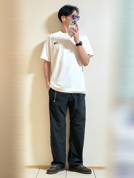 「Ray-Ban（レイバン）のアイテム」を使った、Sammyサミーさん（メンズ・177cm）の夏コーディネート