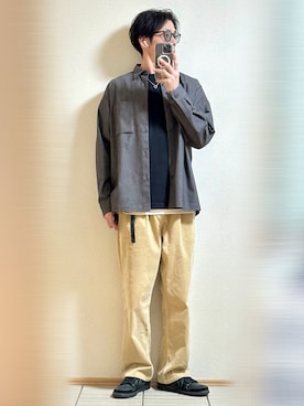 「アイテム（シャツ/ブラウス）」を使った、Sammyサミーさん（メンズ・177cm）の秋コーディネート