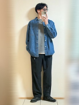 「GLOBAL WORK（グローバルワーク）のアイテム（トップス）」を使った、Sammyサミーさん（メンズ・177cm）の春コーディネート