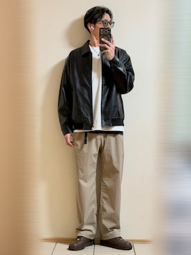 「Ray-Ban（レイバン）のアイテム」を使った、Sammyサミーさん（メンズ・177cm）の秋コーディネート