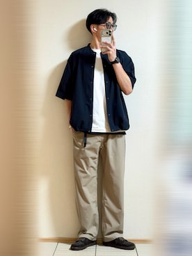 「アイテム（ブルゾン）」を使った、Sammyサミーさん（メンズ・177cm）の夏コーディネート