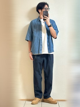 「アイテム（バングル/リストバンド）」を使った、Sammyサミーさん（メンズ・177cm）の秋コーディネート