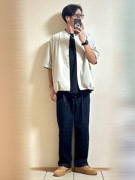 「アイテム（バングル/リストバンド）」を使った、Sammyサミーさん（メンズ・177cm）の秋コーディネート