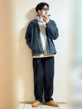 「アイテム（カーディガン/ボレロ）」を使った、Sammyサミーさん（メンズ・177cm）の秋コーディネート