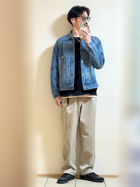 「GLOBAL WORK（グローバルワーク）のアイテム」を使った、Sammyサミーさん（メンズ・177cm）の春コーディネート