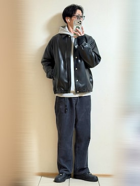 「アイテム（その他アウター）」を使った、Sammyサミーさん（メンズ・177cm）の秋コーディネート