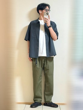 「BEAUTY&YOUTH UNITED ARROWS（ビューティーアンドユースユナイテッドアローズ）のアイテム（シャツ/ブラウス）」を使った、Sammyサミーさん（メンズ・177cm）の夏コーディネート