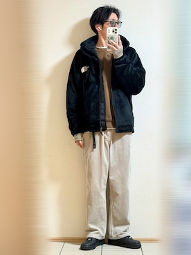 「Ray-Ban（レイバン）のアイテム」を使った、Sammyサミーさん（メンズ・177cm）の冬コーディネート